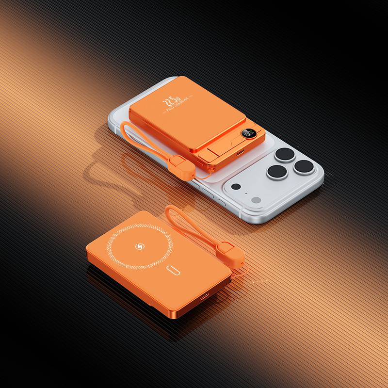 Titanium Powerbank in Orange