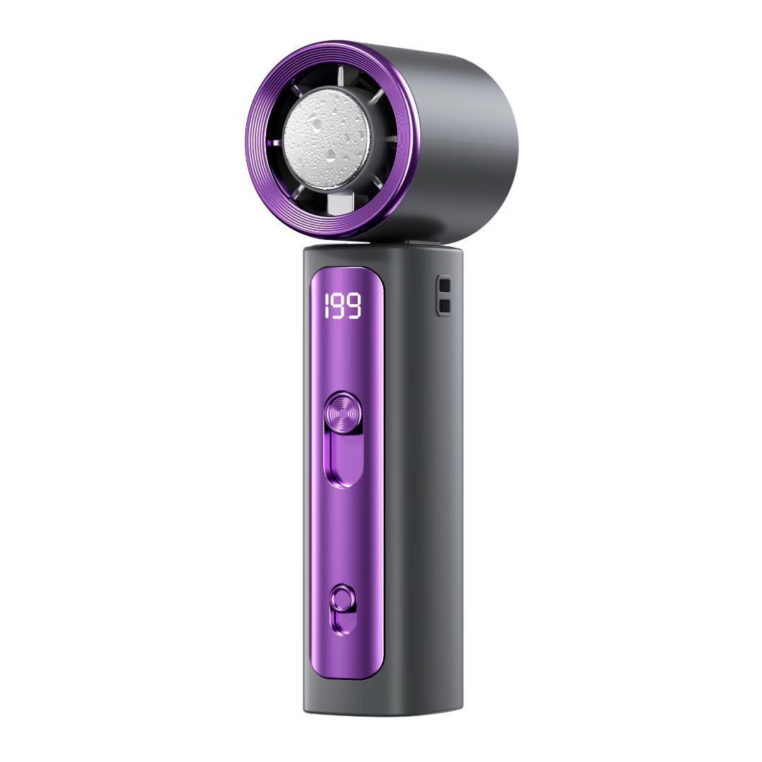 Aircon Fan in Black & Purple