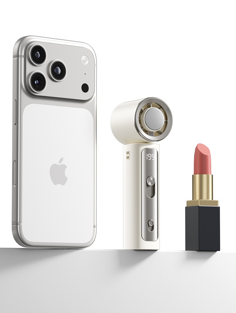 Size comparison with phone and lipstick