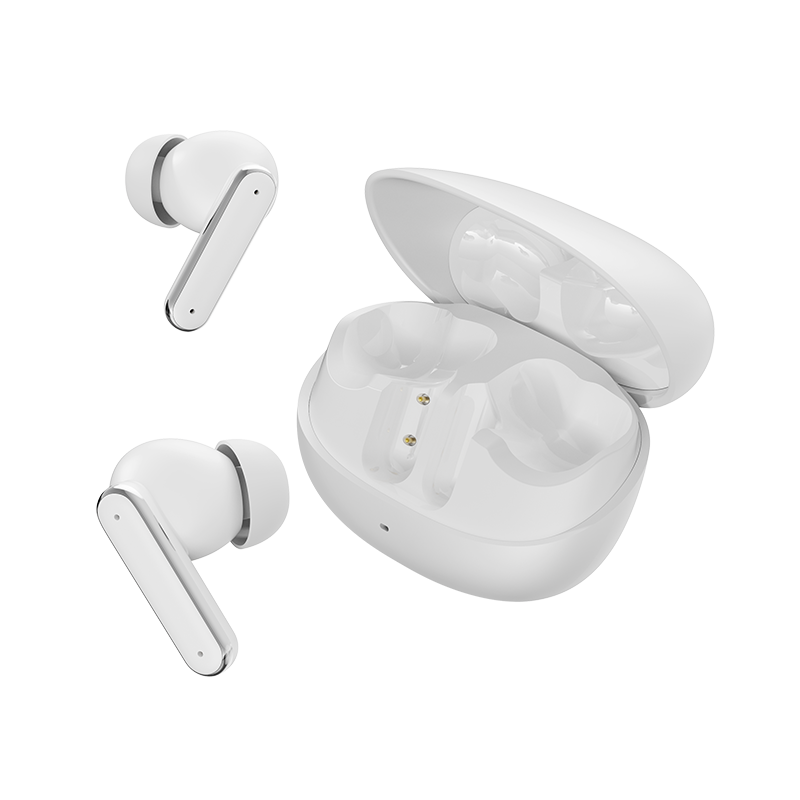 Micro Fit AI Earbuds in White