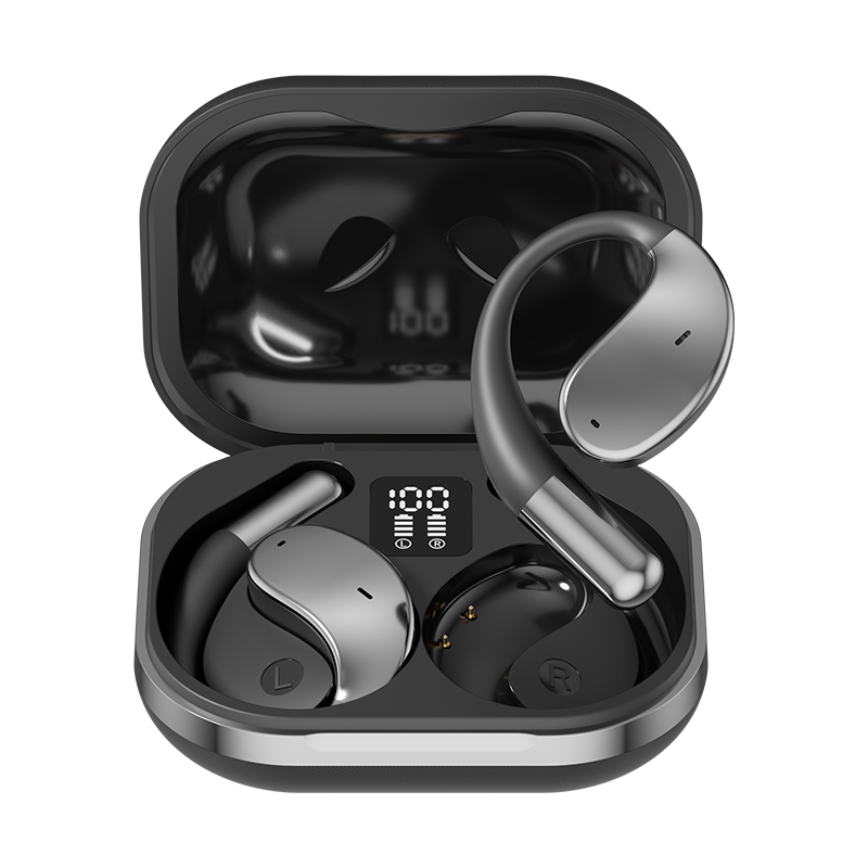 Hook-On Earbuds in Black