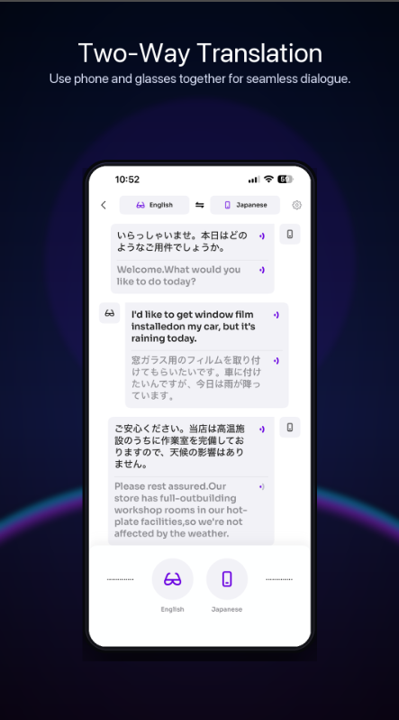 AI Translation modes